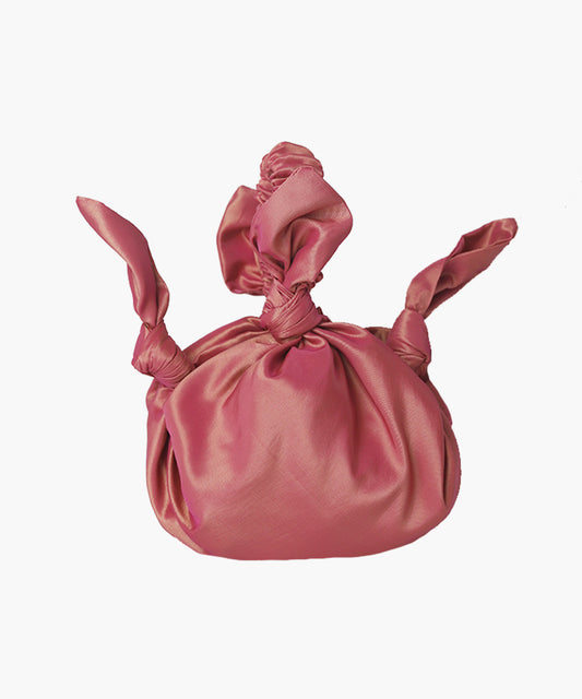 Baby furoshiki bag in two tone pink