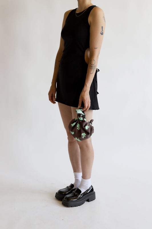 Baby furoshiki bag in chocolate mint