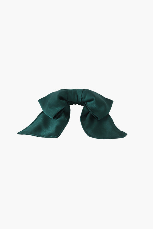 Maddy bow scrunchie in forest