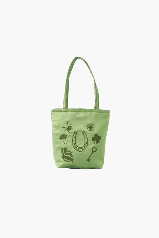 Lucky charm mini tote in green