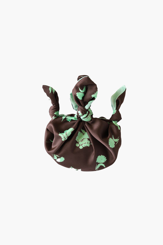 Baby furoshiki bag in chocolate mint