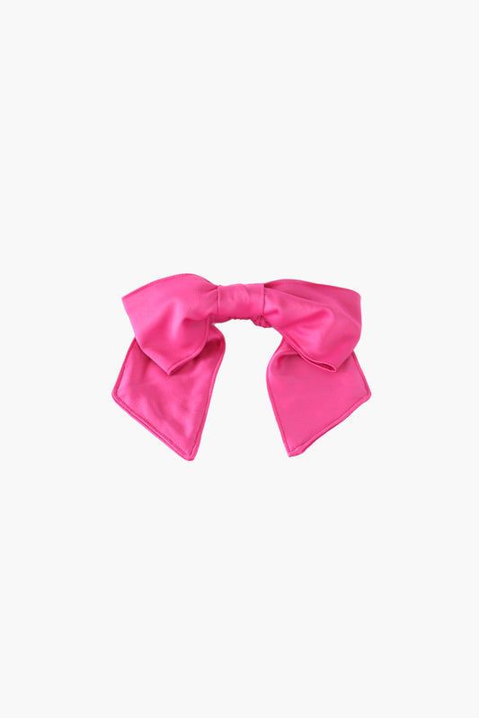 Maddy bow scrunchie in magenta
