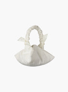 Mini Aurora handbag in ivory floral jacquard