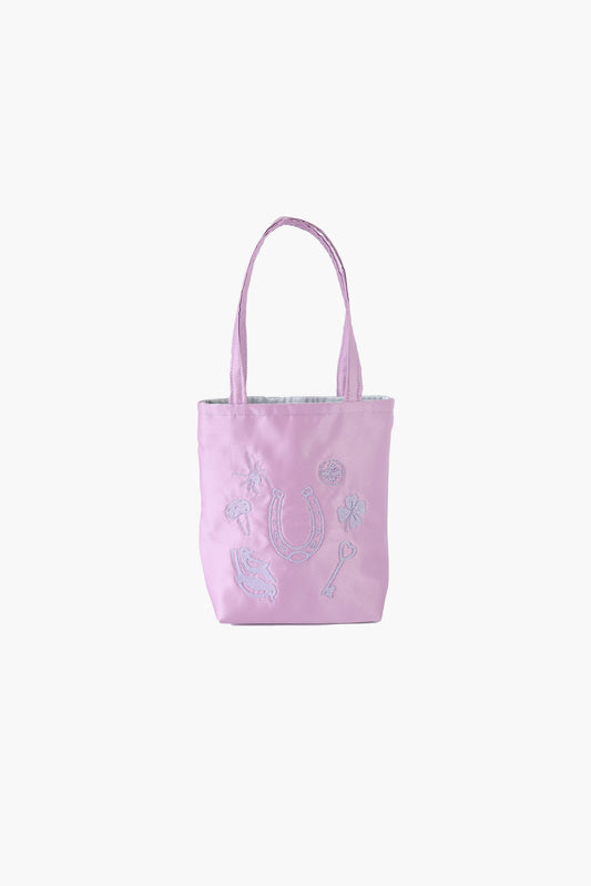 Lucky charm mini tote in lilac