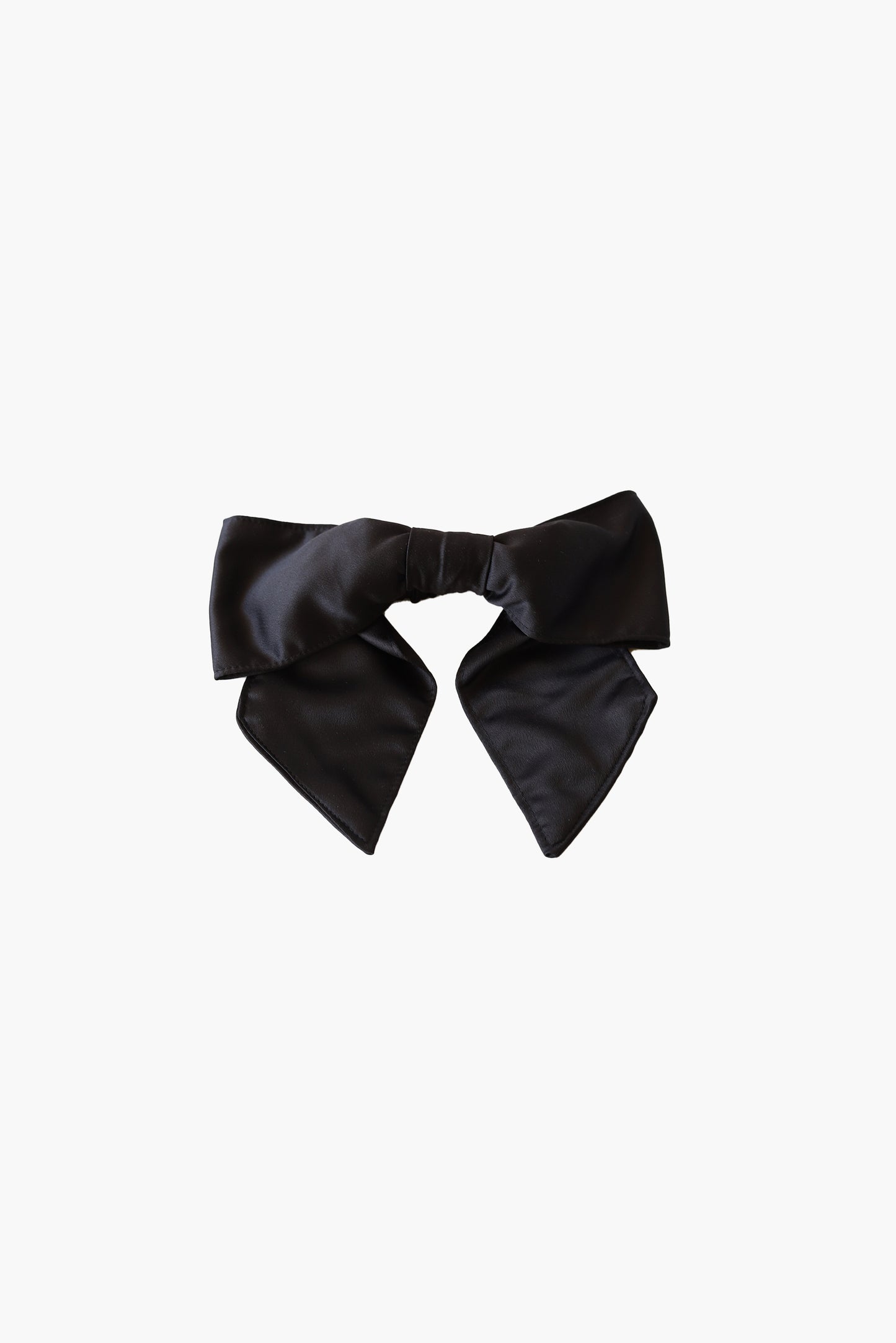 Maddy bow scrunchie in black satin