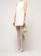 Mini Aurora handbag in willow satin